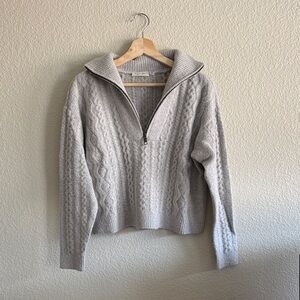 RD Style Hokai Cable Zip Up Sweater